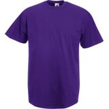 Fruit Of The Loom Heren Valueweight T-shirt met korte mouwen (Paars)