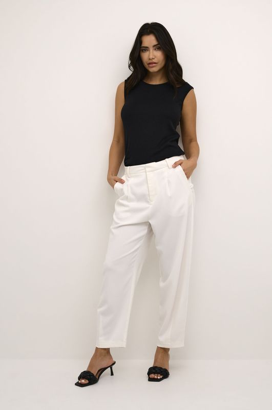 Kaffe, Dames, Broeken, Wit, Maat: XS