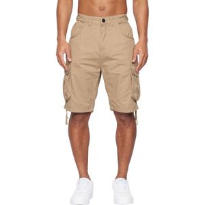 Crosshatch Heren Jamstar Cargo Korte Broek (Tan)