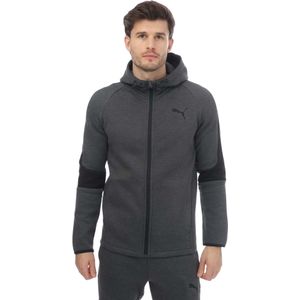 Puma Heren Evostripe Core Full Zip Hoodie (Grijze Heide)