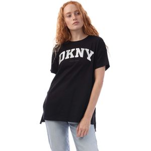 DKNY Dames/Dames Logo T-shirt met korte mouwen (Zwart)