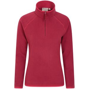 Mountain Warehouse Dames/Dames Montana Half Zip Fleece Top (Rood)
