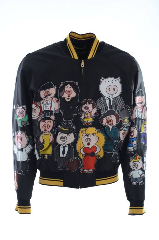Dolce & Gabbana - Multicolor Motief - Bomber Jack - Veelkleurig