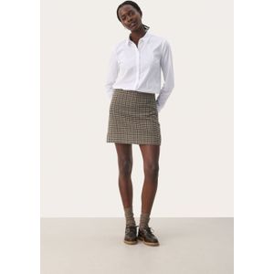 Rok Feminine Brown Check brown