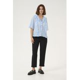 KAFFE - Ninna - Damesblouse - Lange Mouwen - Ronde Hals