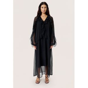 SOAKED IN LUXURY - Harietta - Jurk - Zwart - Maxi Lengte - Oversized
