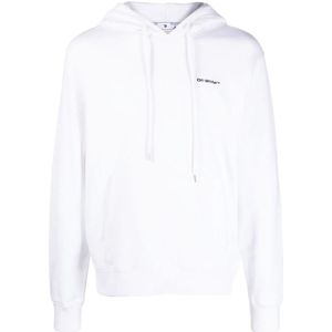 Off White - Hoodie - Wit - Katoen