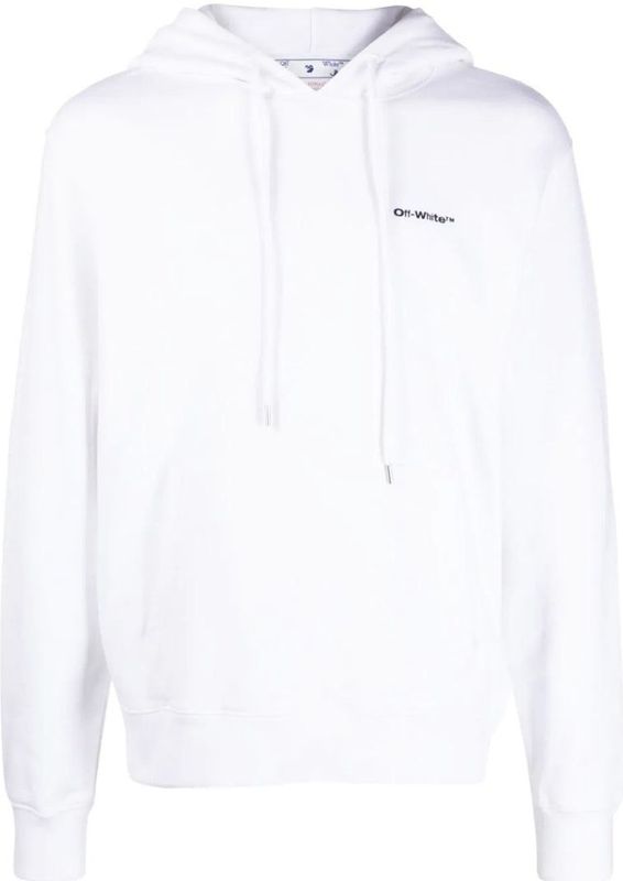Off White - Hoodie - Wit - Katoen