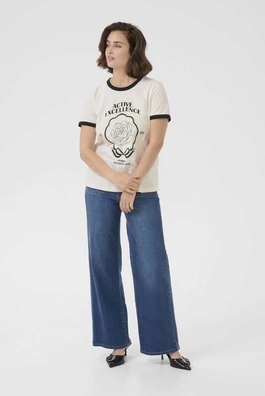 KAFFE - Flora - Dames T-shirt - Zacht Katoen