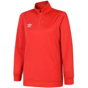 Umbro Dames/Dames Club Essential Sweatshirt met halve rits (Vermiljoen)