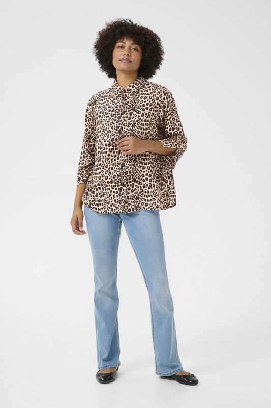Overhemd met lang mouwen Regular fit Animal Neutral animal
