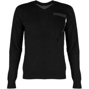 Les Hommes - V-Neck Sweater - Zwart - Heren - Katoen