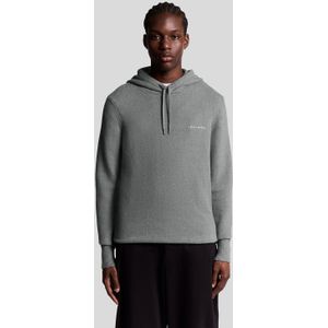 Lyle & Scott - Script Hoodie - Grijs - Gebreide Sweater