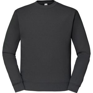 Fruit of the Loom Heren Klassiek 80/20 Ingezet Sweatshirt (Licht Grafiet)