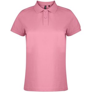 Asquith & Fox Dames/dames Poloshirt met korte mouwen en effen mouwen (Roze Anjer)