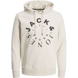 Jack & Jones - Heren Hoodies Warrior Sweat Hood - Beige - Maat M