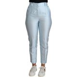 Dolce Gabbana Light Blue Zijde Broek