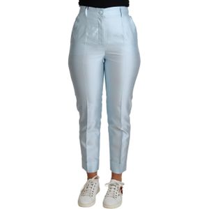 Dolce Gabbana Light Blue Zijde Broek