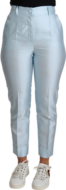 Dolce Gabbana Light Blue Zijde Broek