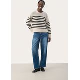 Pullover - Regular Fit - Zwart - Offwhite