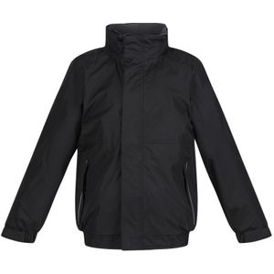 Regatta Kids Unisex Thermoguard Fleece Lined Dover Jacket (Winddicht & Waterdicht) (Zwart/Ash) - Maat 5-6J / 110-116cm