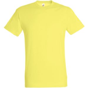 SOLS Heren Regent T-Shirt met korte mouwen (Lichtgeel)