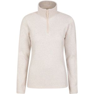 Mountain Warehouse Dames/Dames Idris Half Zip Fleece Top (Beige)