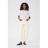 Kaffe - Hoge Taille Jeans - Off White - Denim
