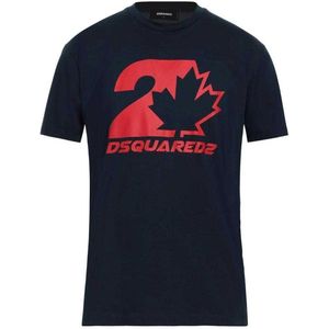 DSquared2 Unisex volwassen Maple Leaf Cool Fit T-shirt (Donkere marine)