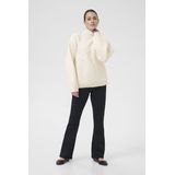 Kaffe - KAMaddie - Trui - Wolwit - Geribbelde Kraag