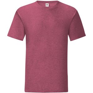 Fruit of the Loom Iconisch T-shirt voor heren (set van 5) (Heide Bourgogne)