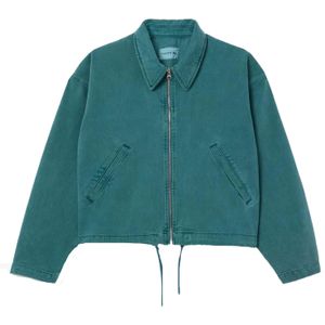 Lacoste Dames/Dames Natural Dyed Denim Relaxed Fit Jasje (Groen)