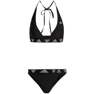 adidas Performance niet-voorgevormde triangel bikini zwart/wit