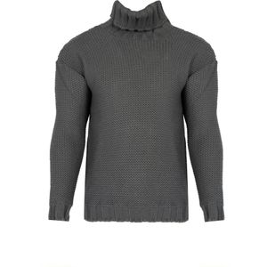 La Haine - Gewatteerde Trui - Grijs - Coltrui