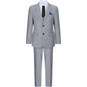 3-delig - Antraciet - Pak - Voor Jongens - Klassiek Retro Ontwerp