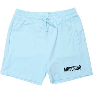 Moschino - Logo Print Short - Korte Broek - Lichtblauw