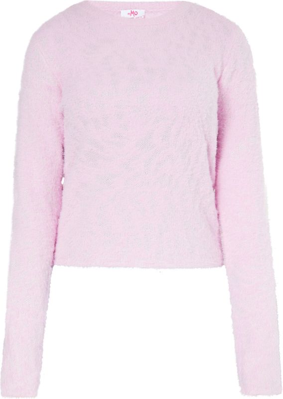 Mymo - Jumper - Roze - Jacquardtrui - Lange Mouwen - Ronde Hals