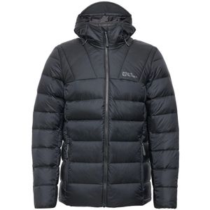 Jack Wolfskin Jas Winter Nebelhorn Down Hooded Jacket Zwart - Maat S