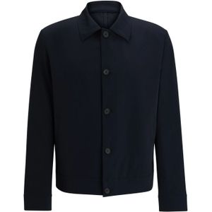 Hugo Heren Hellys Slim Overshirt (Donkerblauw)
