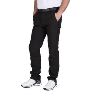 Island Green Heren Broek met Bonded fleece voering voor alle weersomstandigheden (Zwart)