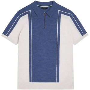Ted Baker - Jesty - Wollen Poloshirt - Blauw