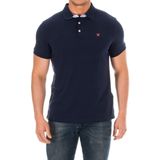 Hackett - Korte Mouw Polo Shirt - Blauw - 100% Katoen
