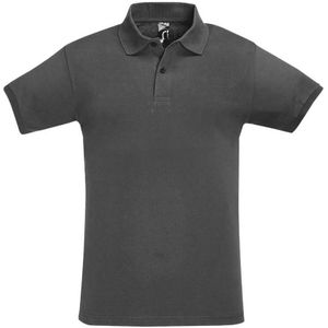 SOLS Heren Perfect Pique Korte Mouw Poloshirt (Donkergrijs) - Maat XL