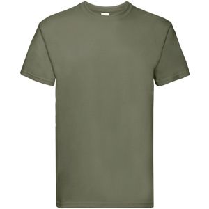 Fruit of the Loom Heren Super Premium T-Shirt (Klassieke Olijf)