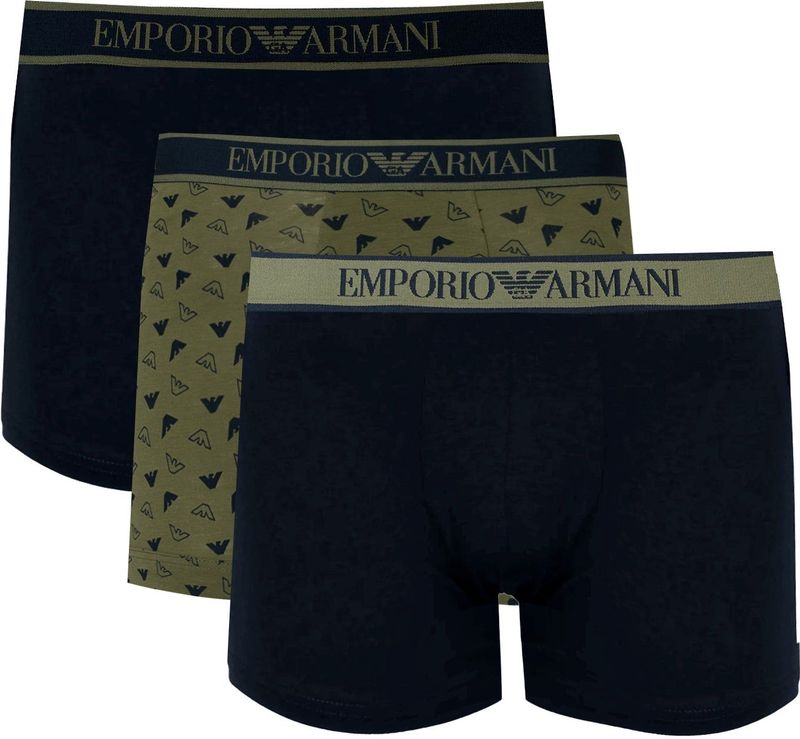 Emporio Armani - Boxershorts - Groen - 3 Pack