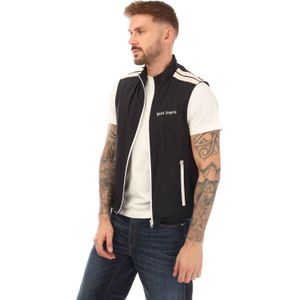 Men's Palm Angels Classic Logo Vest in Black-White