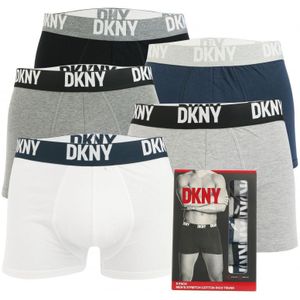 Heren DKNY Portland 5 Pack Trunk Boxershort in Grijs