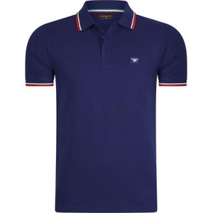 Cappuccino Italia Polo SS Polo Applique Pique Blauw