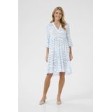 Jurk A-shape blue white
