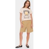 Saint Tropez - Kuvisz T-Shirt - Crème - Dames - Katoen - Grafische Print